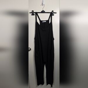 Ces Femme Elegant Harem Style Black Knitwear Romper